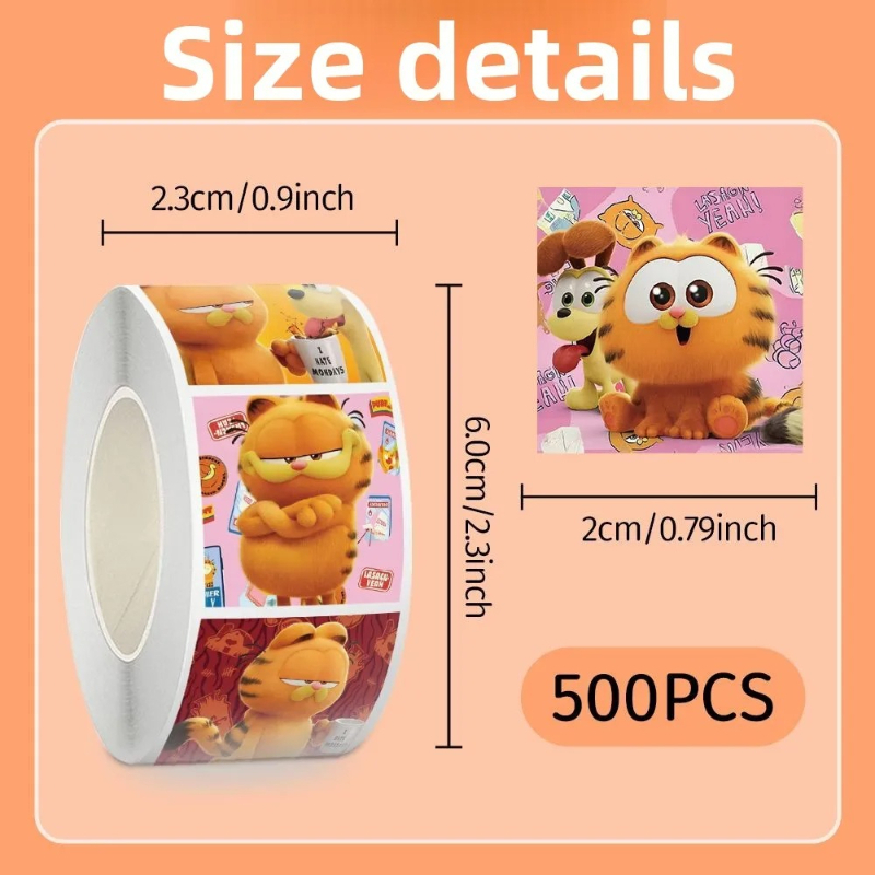 Anime Merchandise Wholesale - Garfield cartoon schattige 500 stuks rol