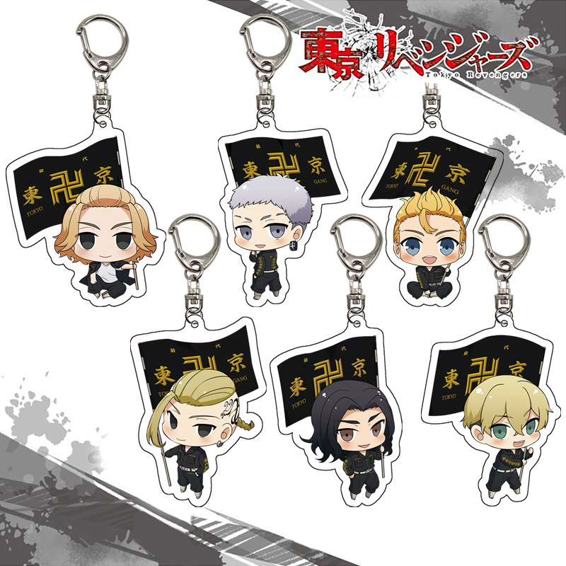 Anime Merchandise In Tokyo - Tokyo Revengers sleutelhanger acryl figuur display