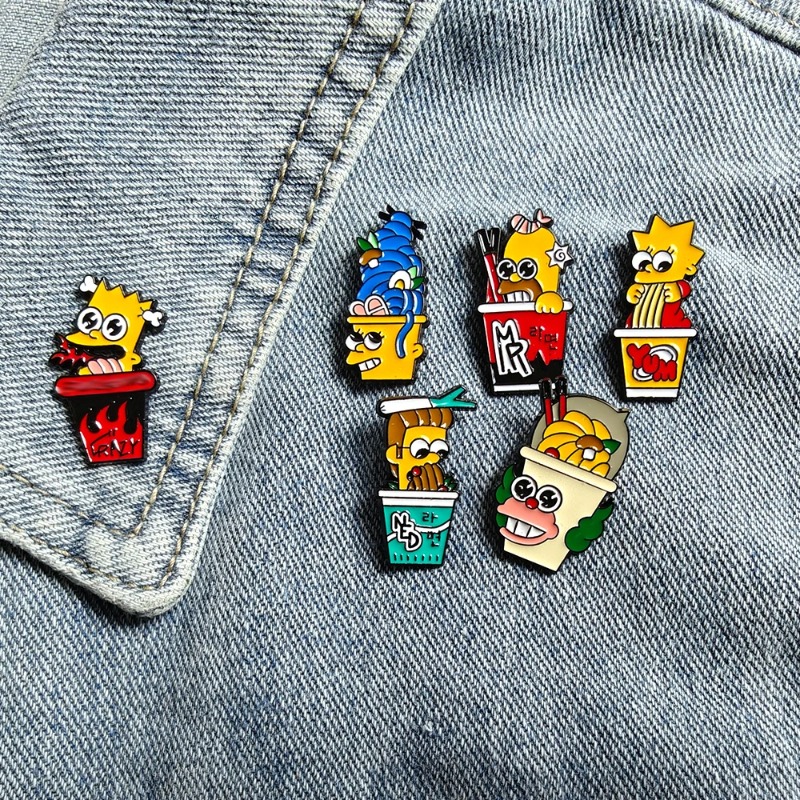 Enamel Pin Set - 6-delige set The Simpsons Leuke grappige