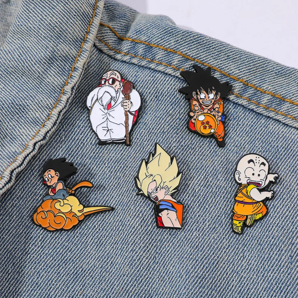 Enamel Pin Set - 5 stuks klassieke populaire anime-broches ​