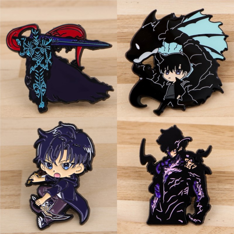 Enamel Pin Set - Dark Tone Shadow Monster Sword Q