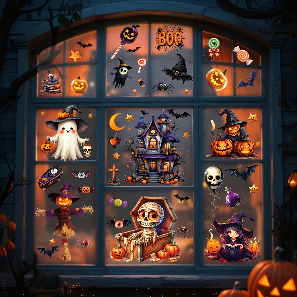 10 vellen 3D Halloween raamsti - Sticker Sheet Set recensie en prijs