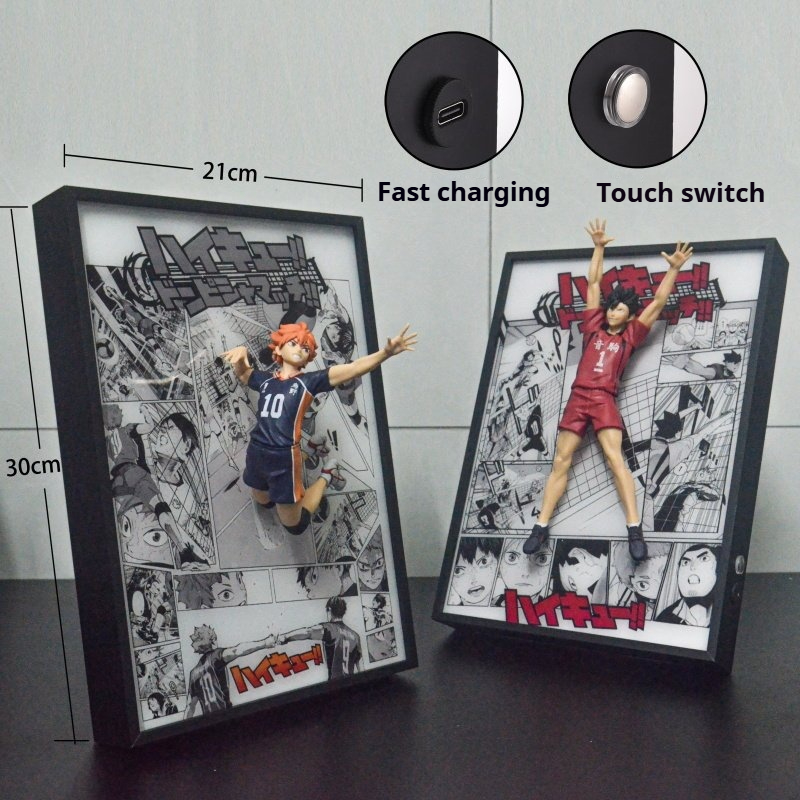 Haikyuu!! 3D Licht Schilderij  - Anime Merchandise Haikyuu recensie en prijs