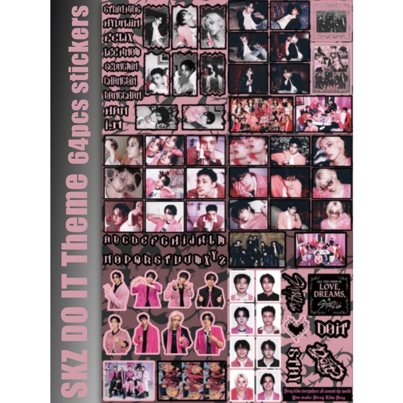 64pcs/65pcs/69pcs StrayKid,SK, - Sticker Sheet Set recensie en prijs