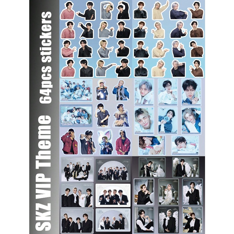 64pcs/65pcs/69pcs StrayKid,SK, - Sticker Sheet Set recensie en prijs