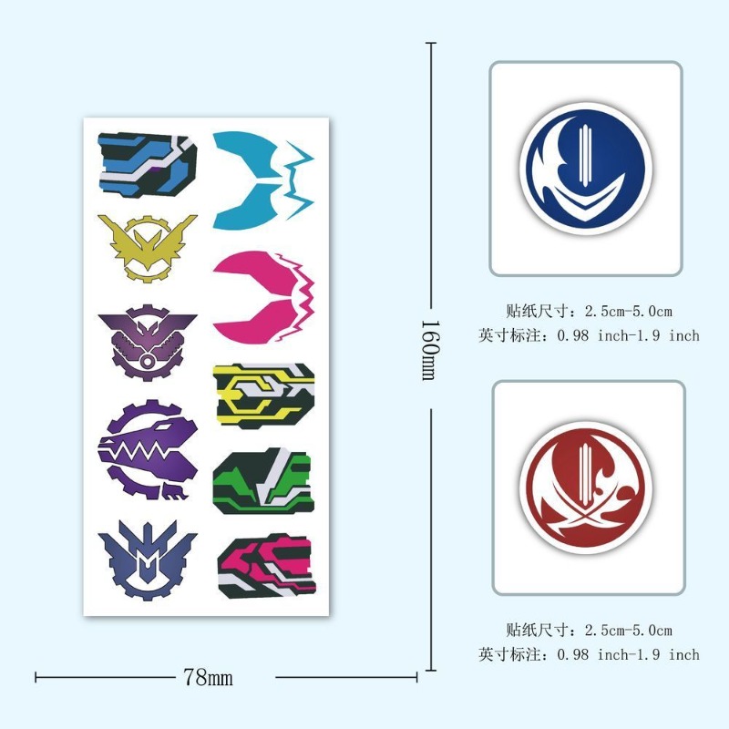 60 vellen Kamen Rider logo-sti - Sticker Sheet Set recensie en prijs